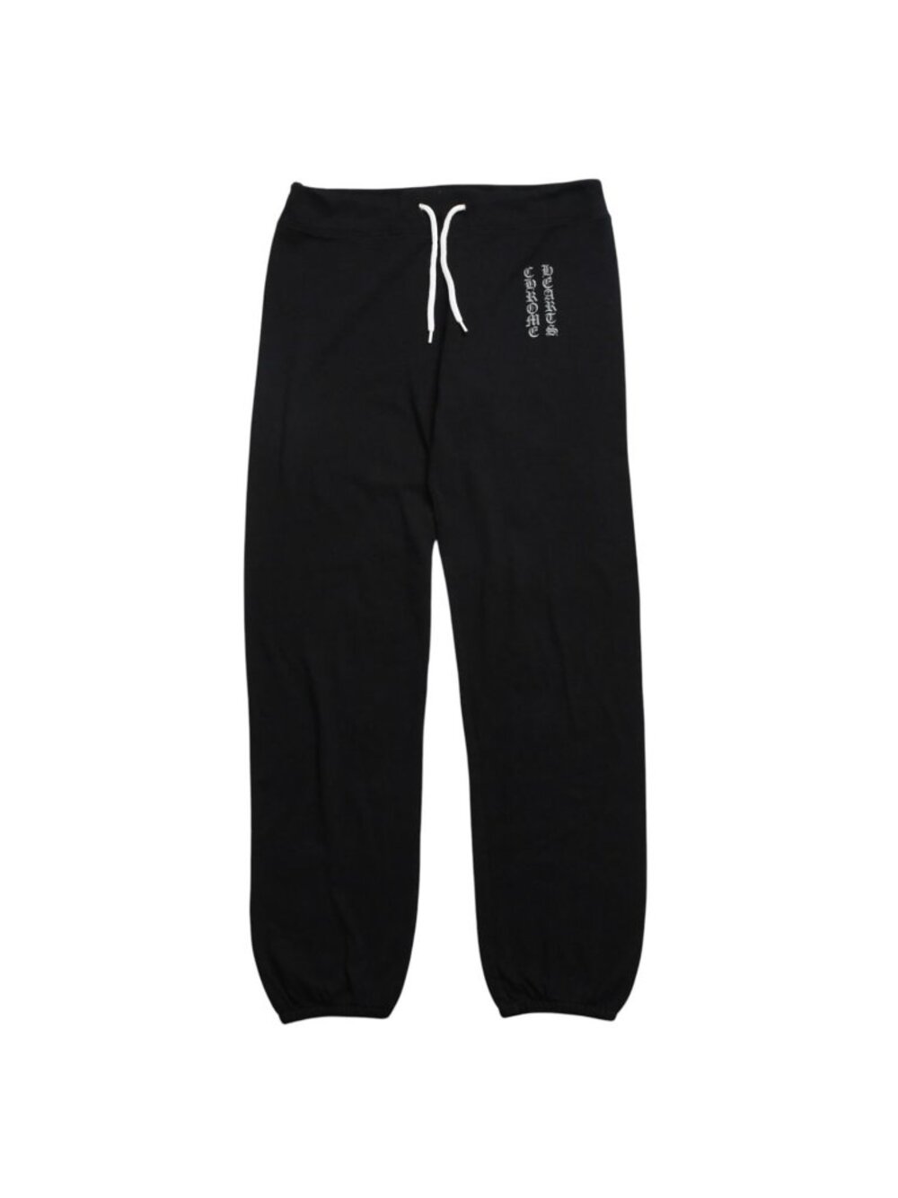 Chrome Hearts Vintage English Logo Sweatpants Gothic Style Black Pants
